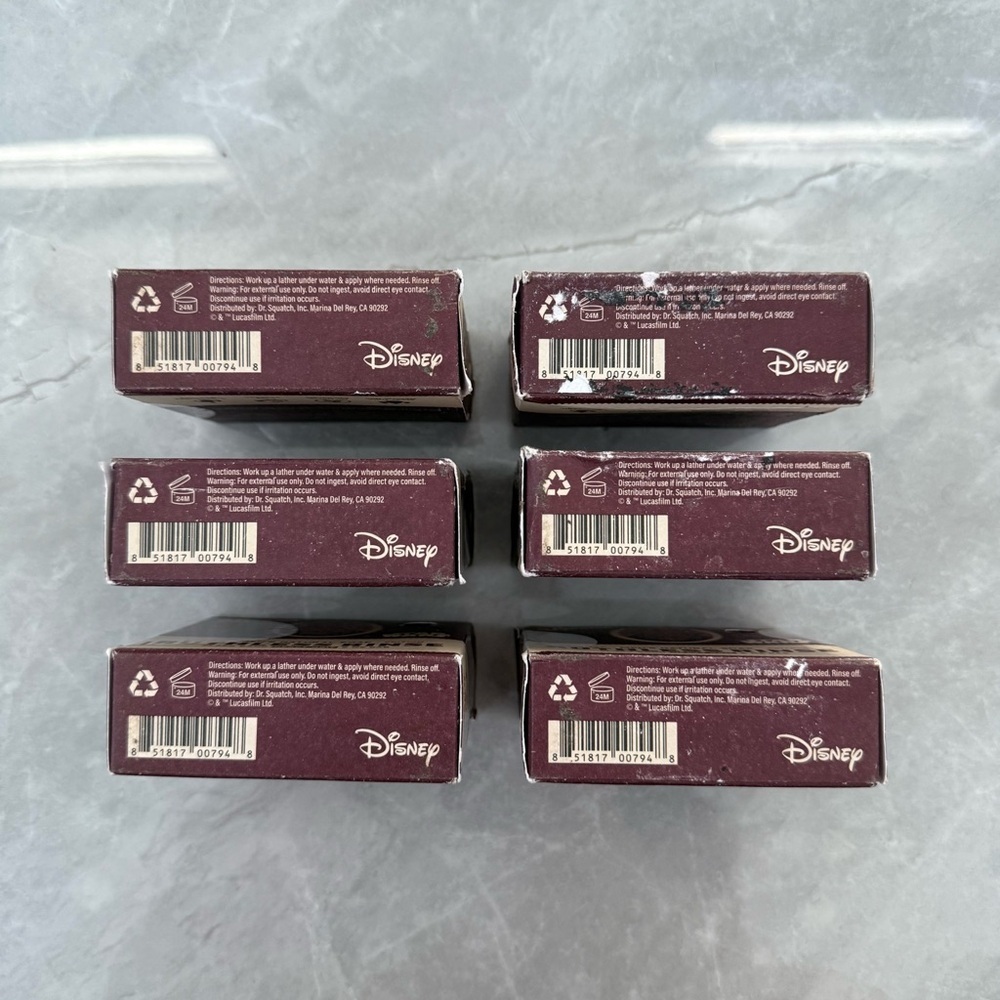 Dr. Squatch Limited Edition Disney Star Wars Ruthless Rinse Soap Bar Set of 6 - Picture 7 of 13